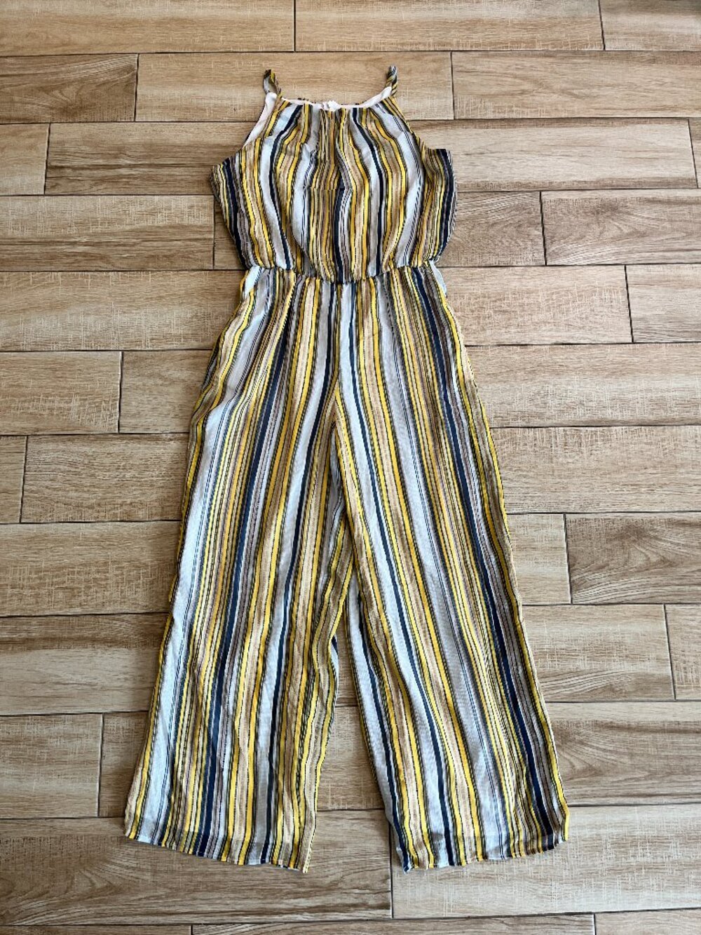 Womens Tacera Blue/Yellow Stripe Jumpsuit - PL